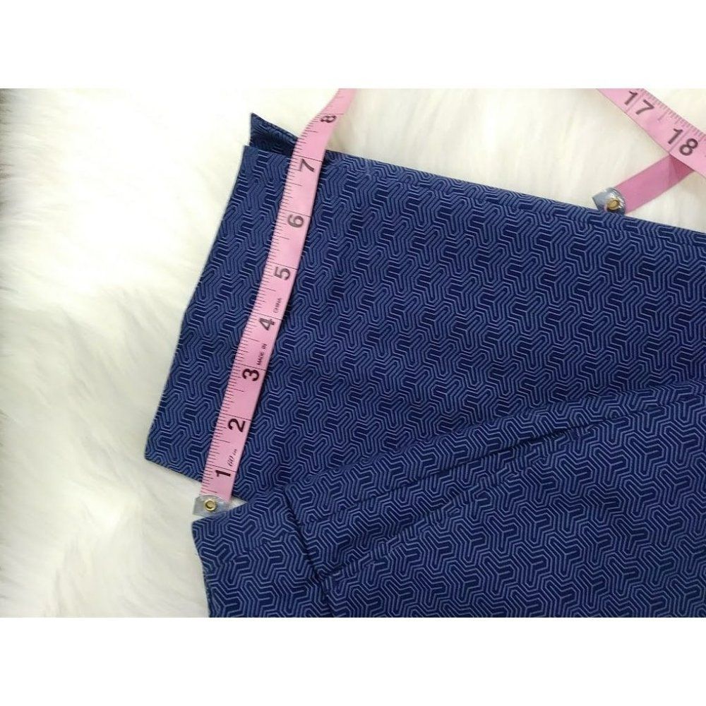 Hilary Radley Women's Blue Flat Front Office Dress Pants Size 6 - Picture 7 of 8
